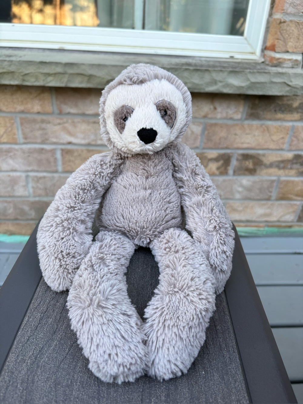 RETIRED HTF Authentic Jellycat Bailey Sloth Plush Stuffed Animal